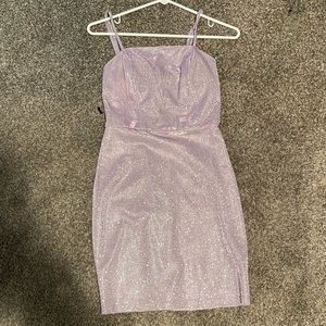 Sparkly purple dress